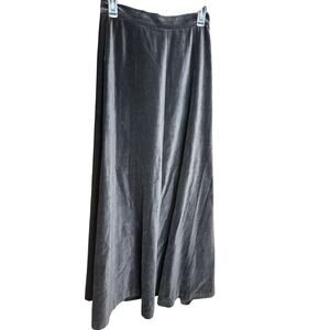 Vintage Century of Boston Velour Maxi Skirt Size 12 Union Made Black 42” Length